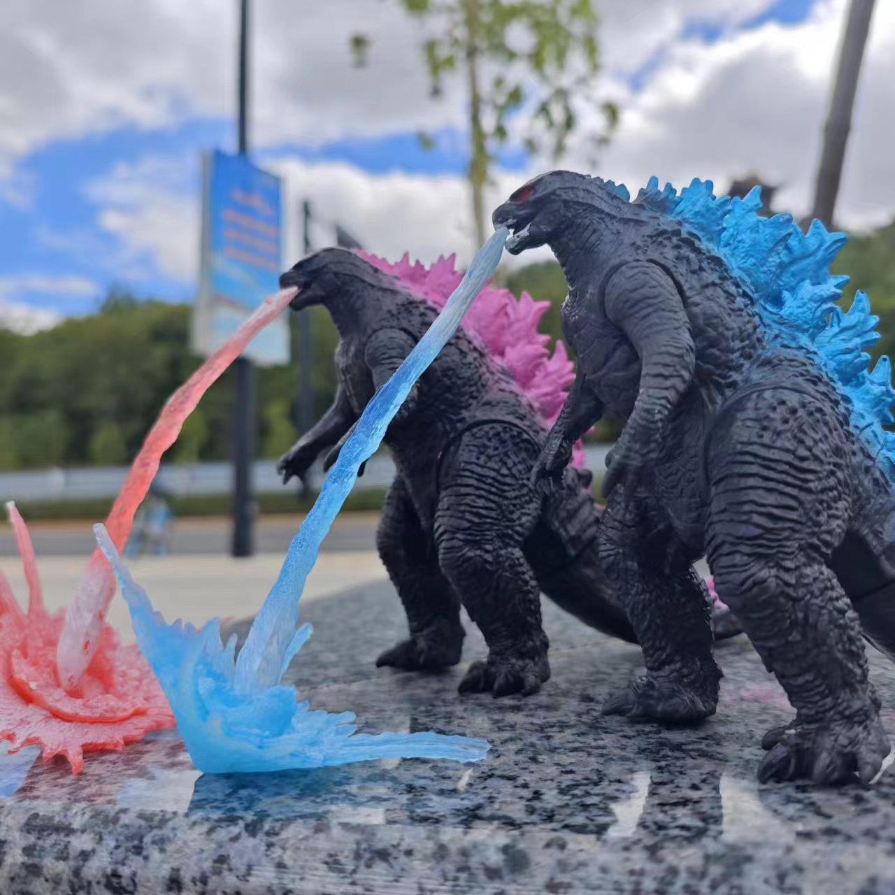Renewable Energy Kids - Neue Godzilla-Actionfigur, Godzilla-Filmmodell, Nuklearenergie-Injektion, weiche Gummipuppe,