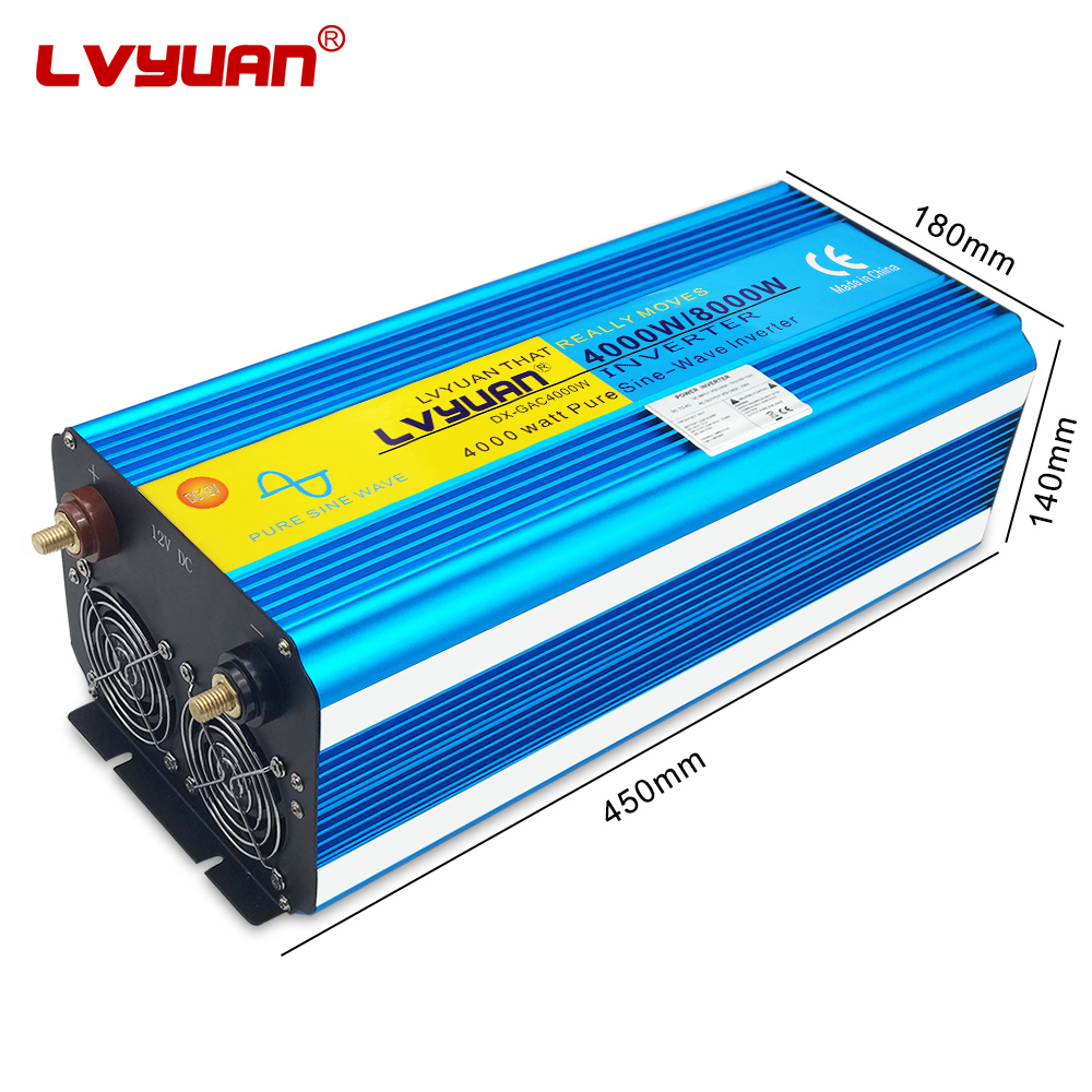 Pure Sine Wave Inverter - Lvyuan Haushalts-Solarwechselrichter 4000W 8000W DC 12V