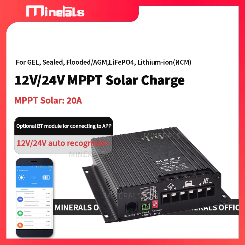 Mppt Charge Controller - 20A MPPT-Controller 12V/24V Batterieladegerät Solar-Laderegler Ausgang