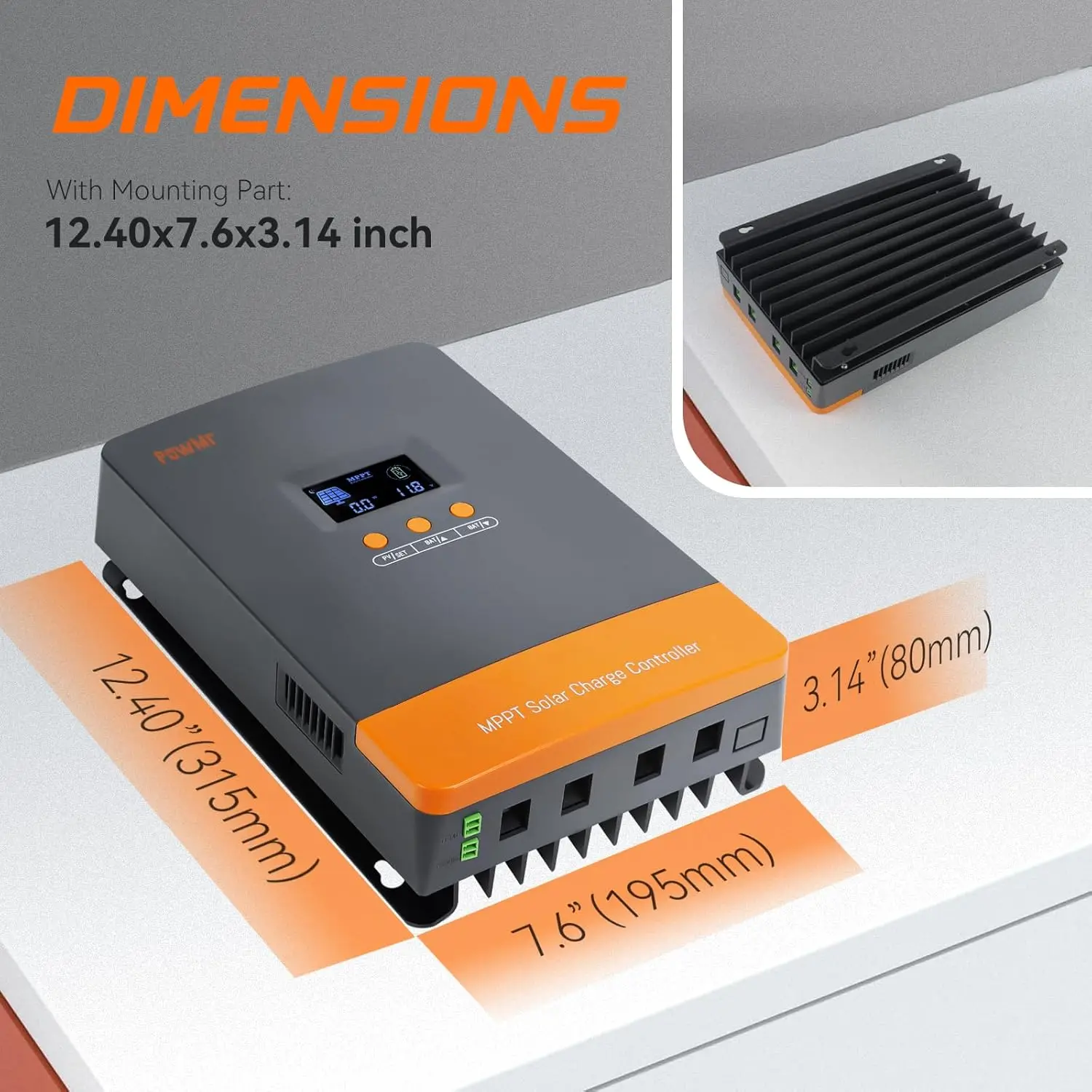 Mppt Charge Controller - PowMr Bestseller 12V 24V 48V Batterieladeregler