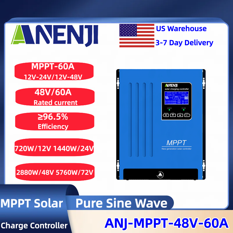Mppt Charge Controller - ANENJI MPPT 100A 80A 60A Solar-Laderegler