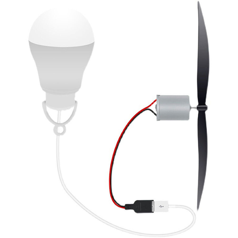 Renewable Energy Kids - USB-betriebenes Windturbinemotor-Blatt-Set mit Propeller, geeignet für