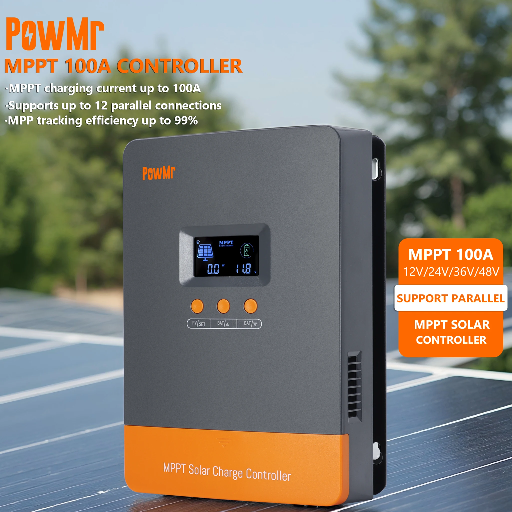 PowMr Bestseller 12V 24V 48V B – Mppt Charge Controller Bewertung und Preis