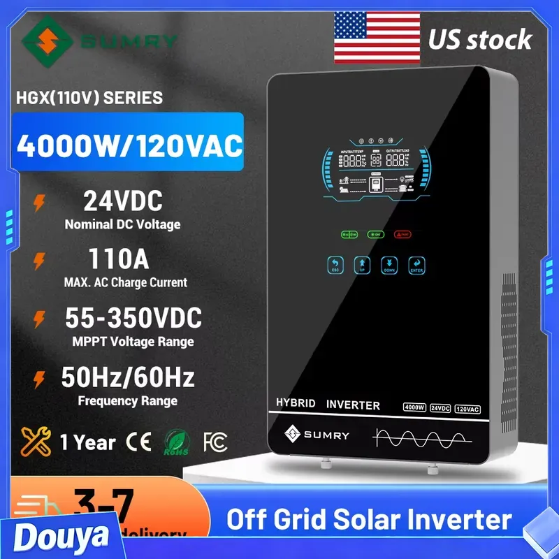 Sumry 4KW 120V Off-Grid Solar- – Pure Sine Wave Inverter Bewertung und Preis